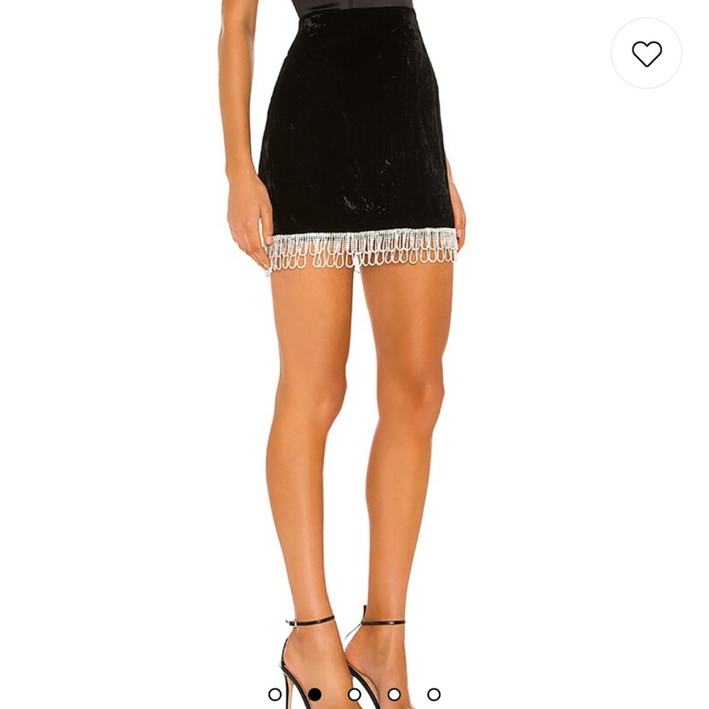 Onika High Waisted Velvet Skirt